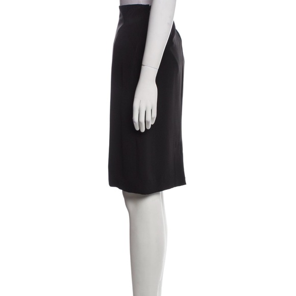 Black Label Ralph Lauren 100% Silk Office Skirt- Size 6 - Picture 3 of 10